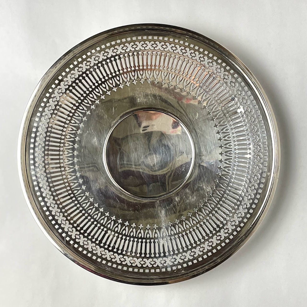 Sterling Silver Footed Plate