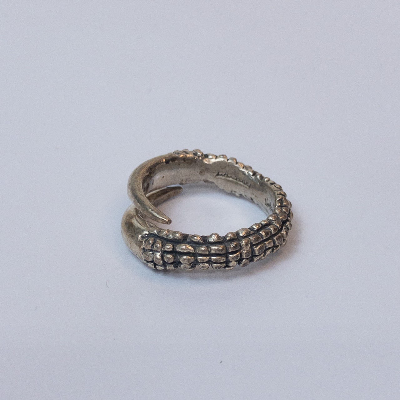 Lazaro Sterling Silver Textured Coil Ring