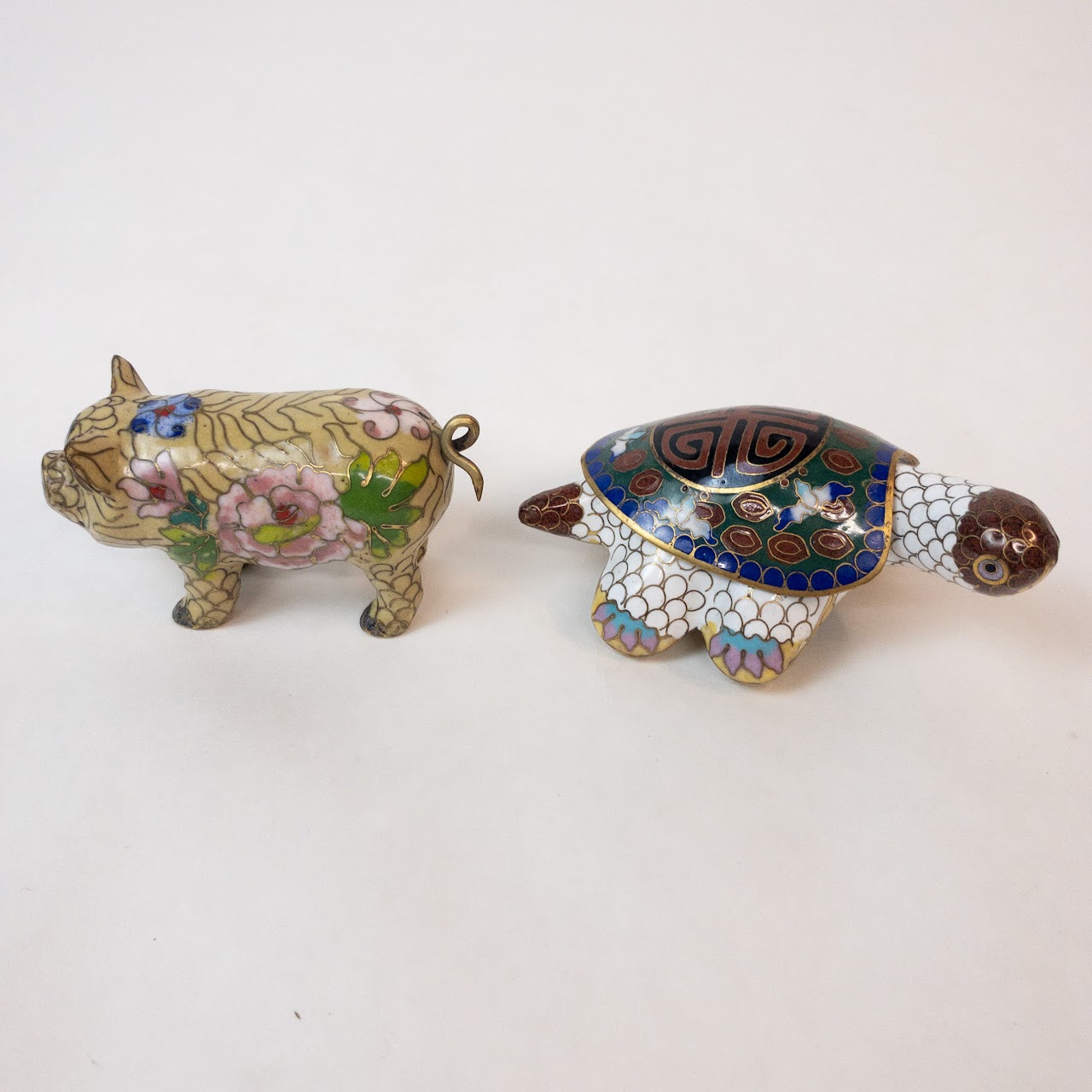 Cloisonné Miniature Animal Pair