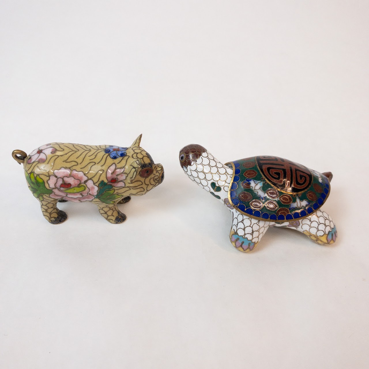 Cloisonné Miniature Animal Pair