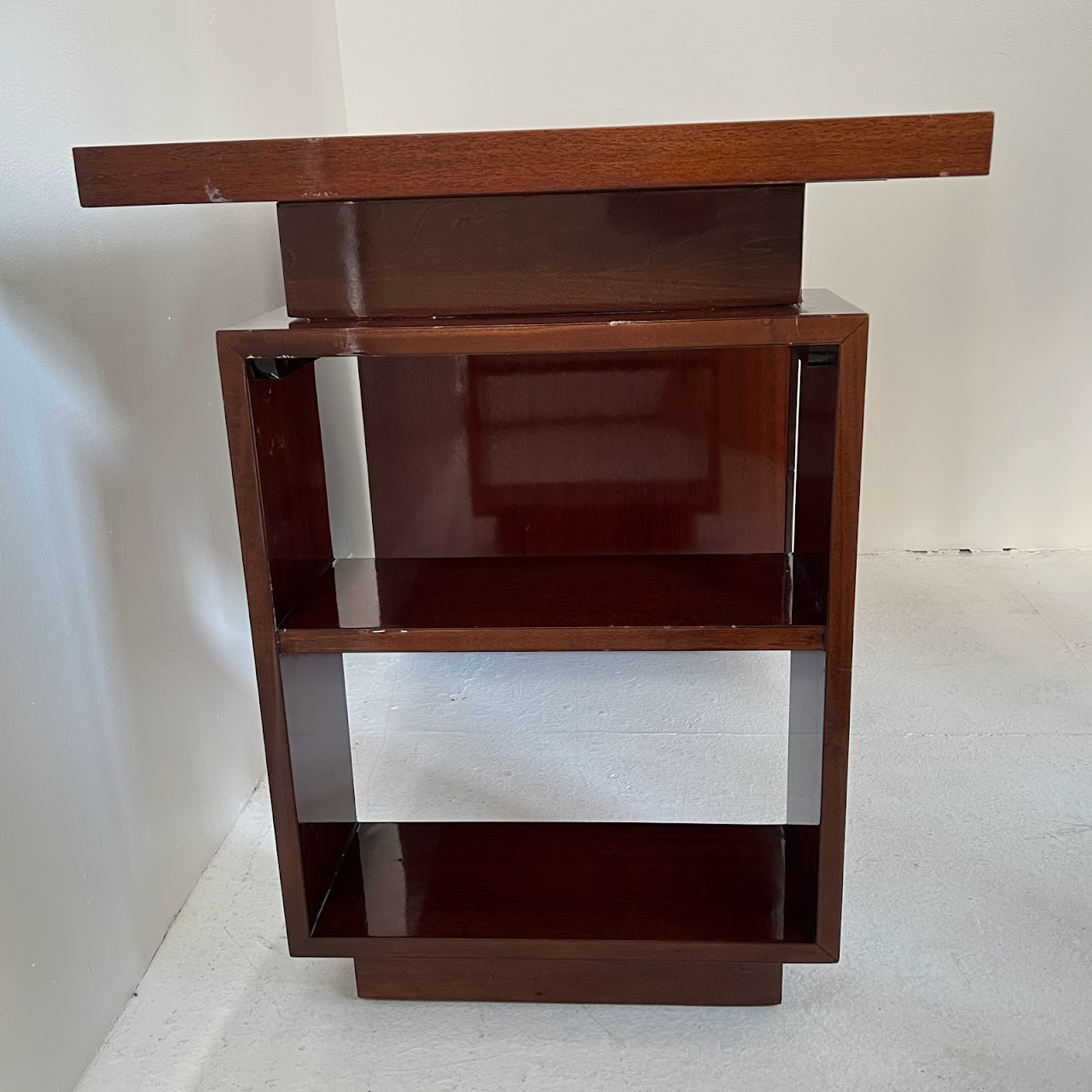 Art Deco Mahogany Desk by Tri-Bond