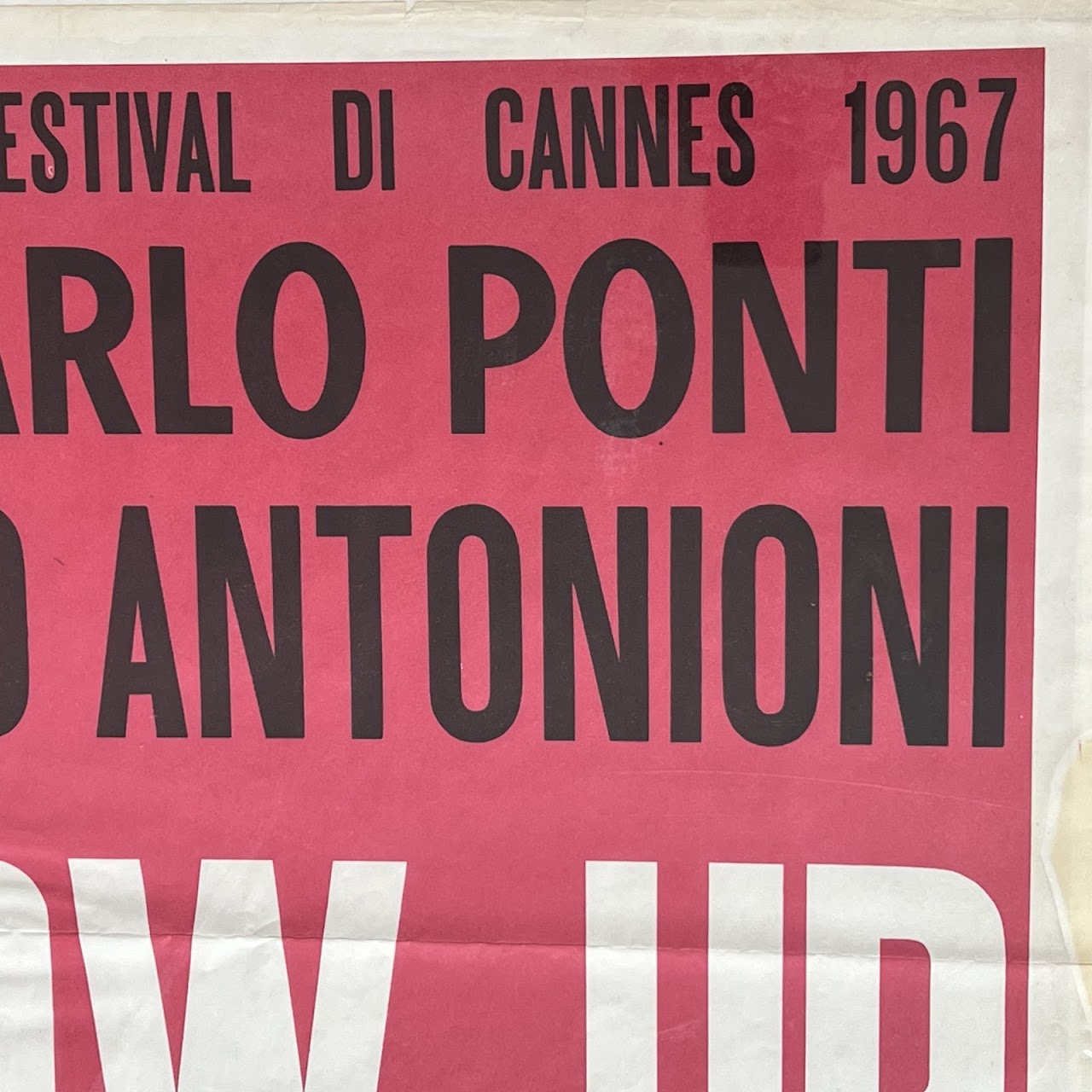 Michelangelo Antonioni 'Blow-Up' Original Italian Movie Poster, 1967