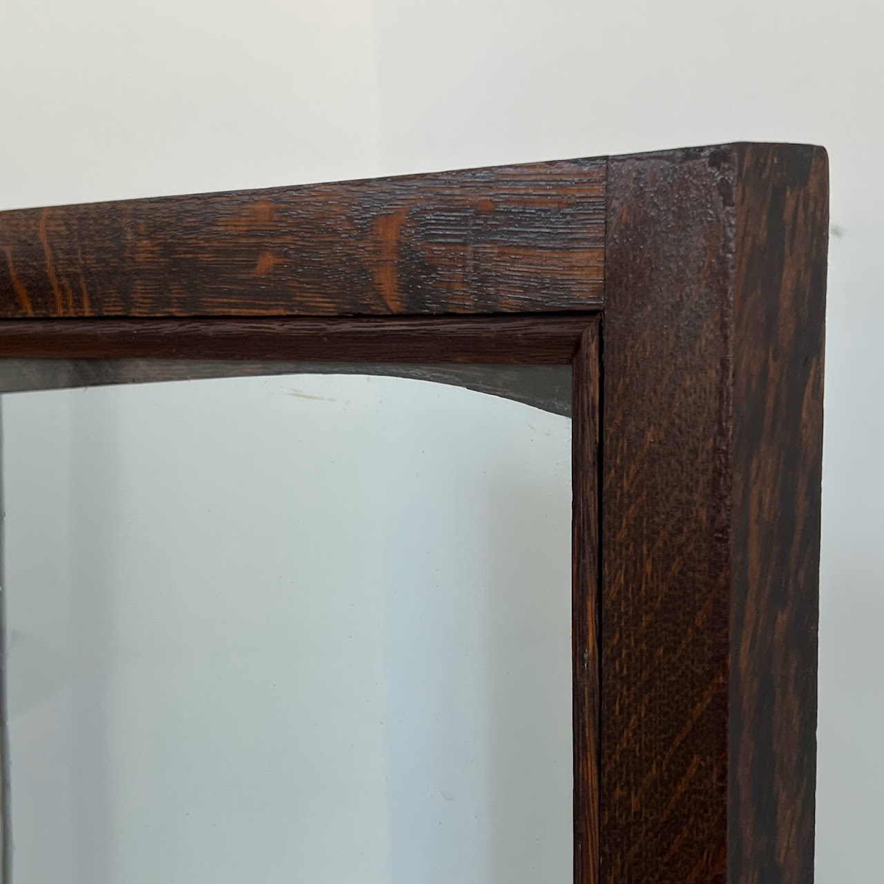 Oak Glass-Front Display Case