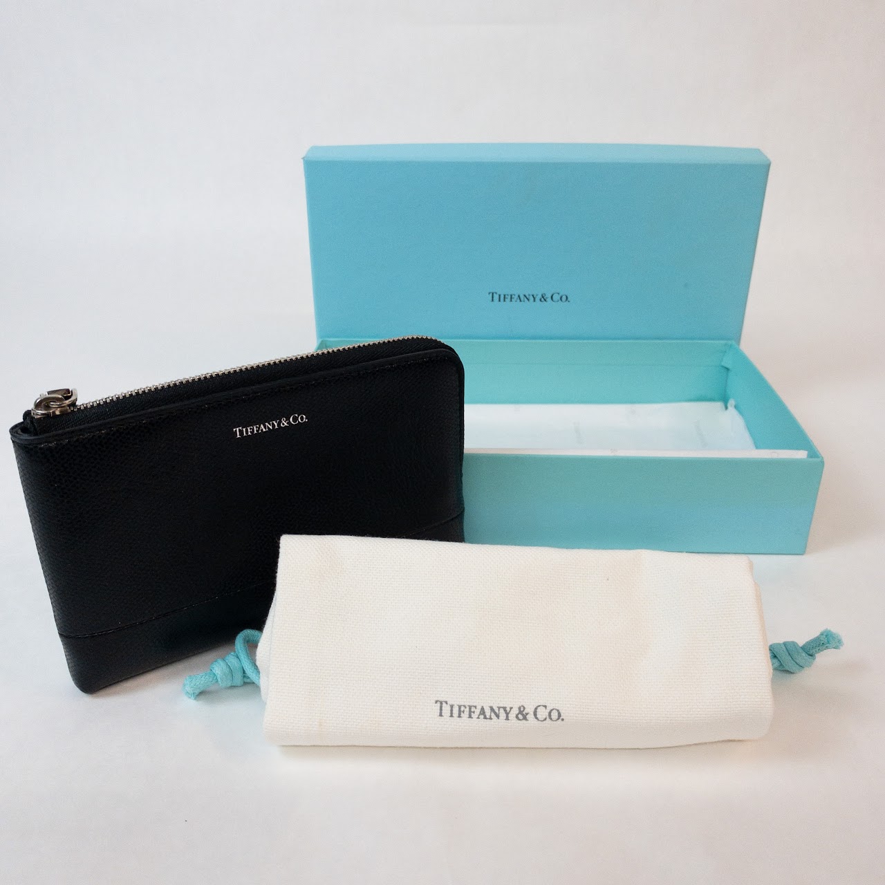 Tiffany & Co. Leather Zip Pouch