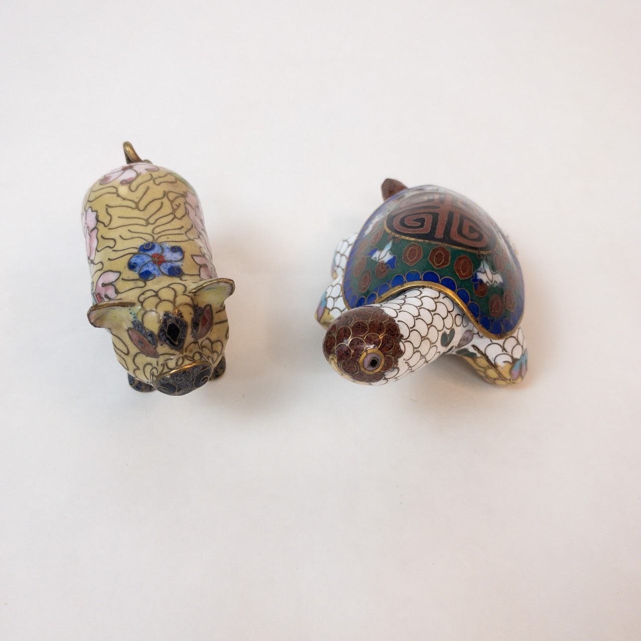 Cloisonné Miniature Animal Pair