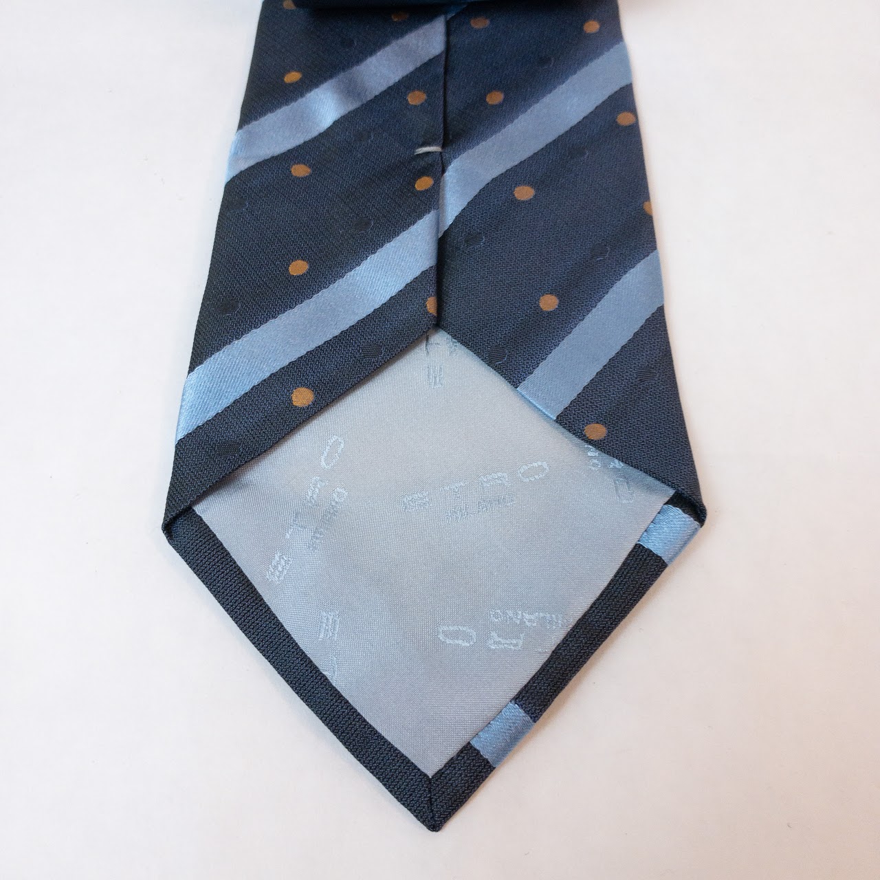 Etro Striped and Polka Dotted Silk Tie