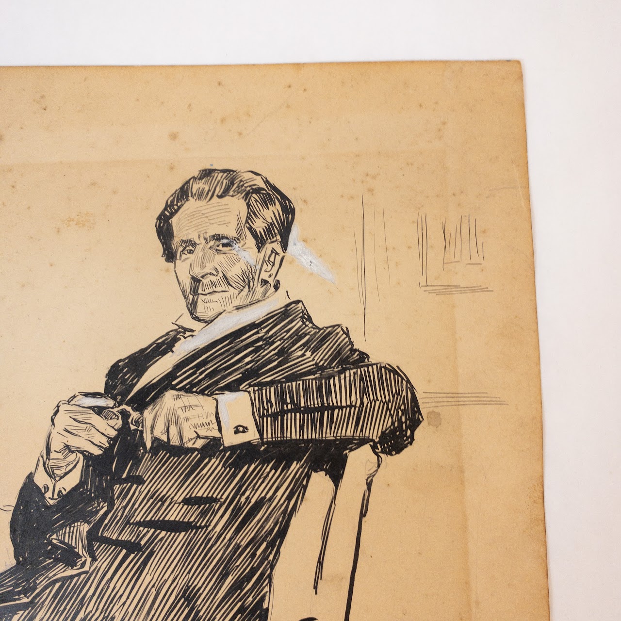 J.M. Cohen After Charles Dana Gibson Ink Drawing