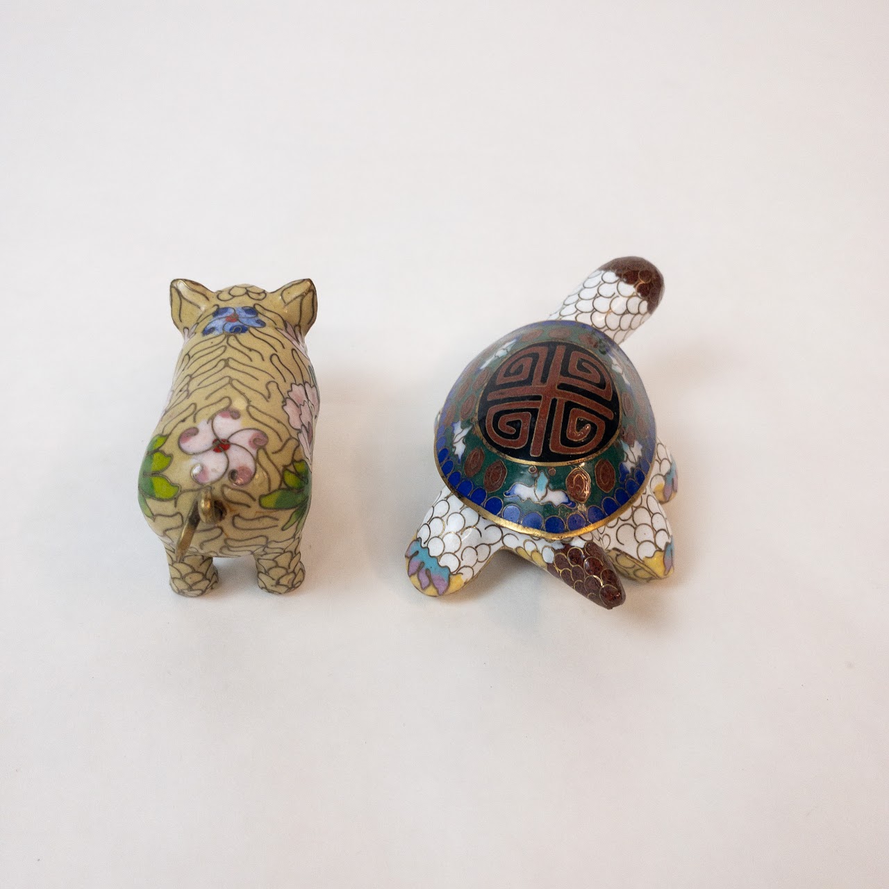 Cloisonné Miniature Animal Pair