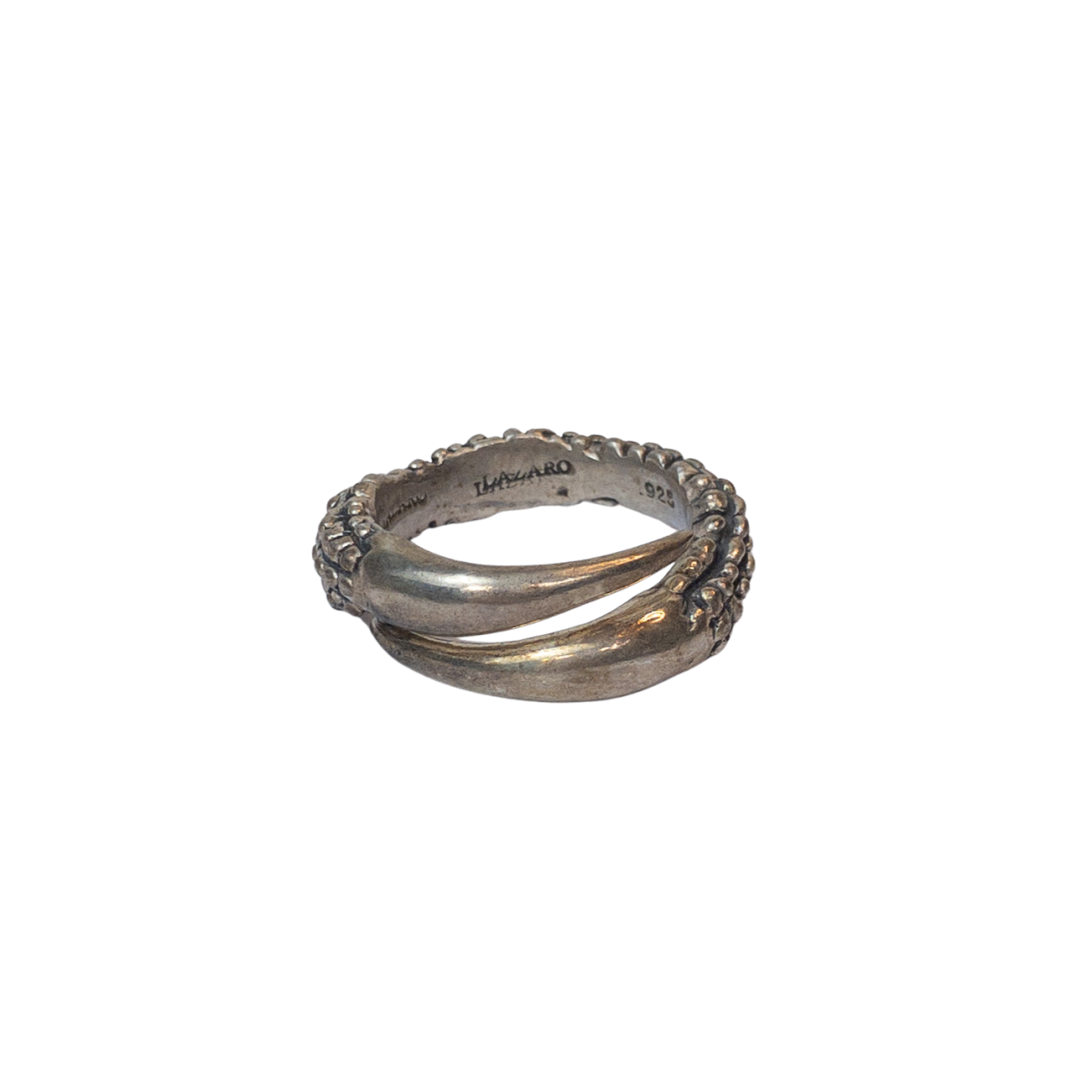 Lazaro Sterling Silver Textured Coil Ring