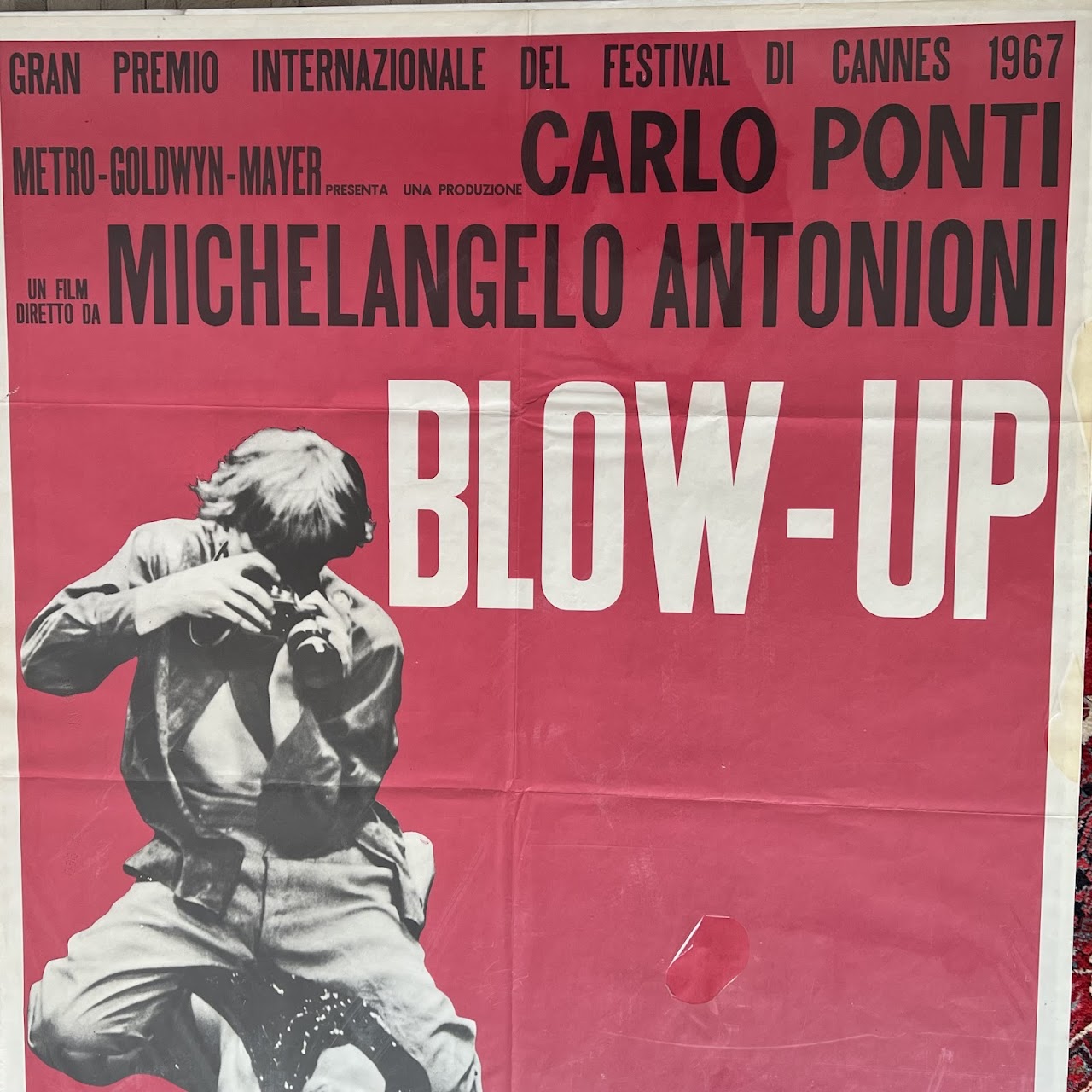 Michelangelo Antonioni 'Blow-Up' Original Italian Movie Poster, 1967