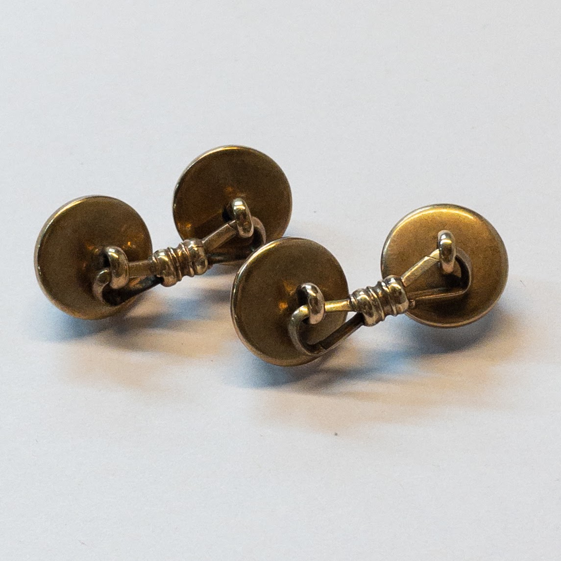 14K Gold Vintage Dog Cufflinks