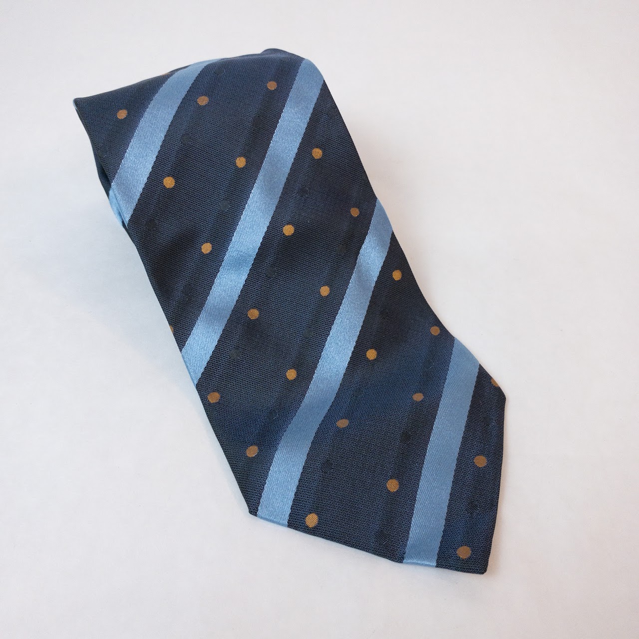 Etro Striped and Polka Dotted Silk Tie