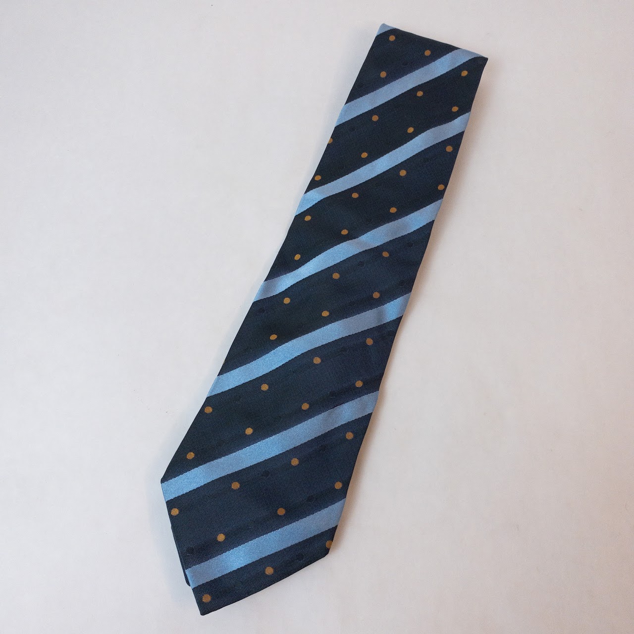 Etro Striped and Polka Dotted Silk Tie