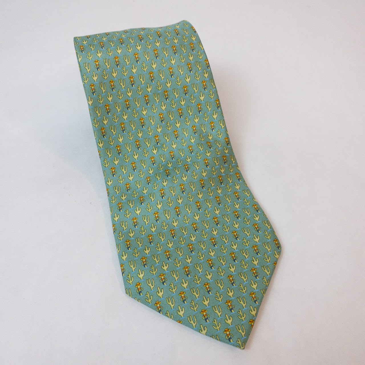 Salvatore Ferragamo Cacti Silk Tie