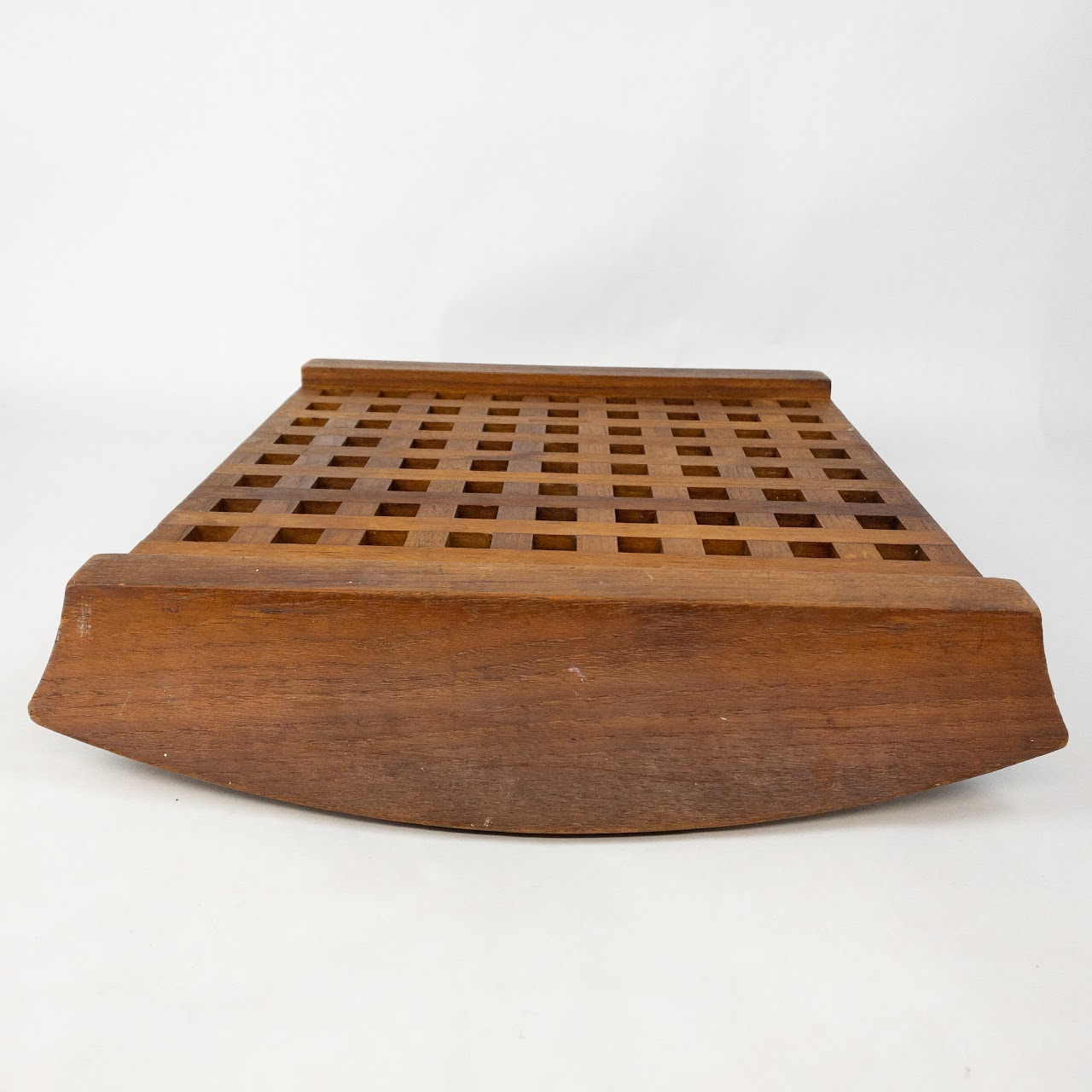 Danish Teak Lattice Serving Tray