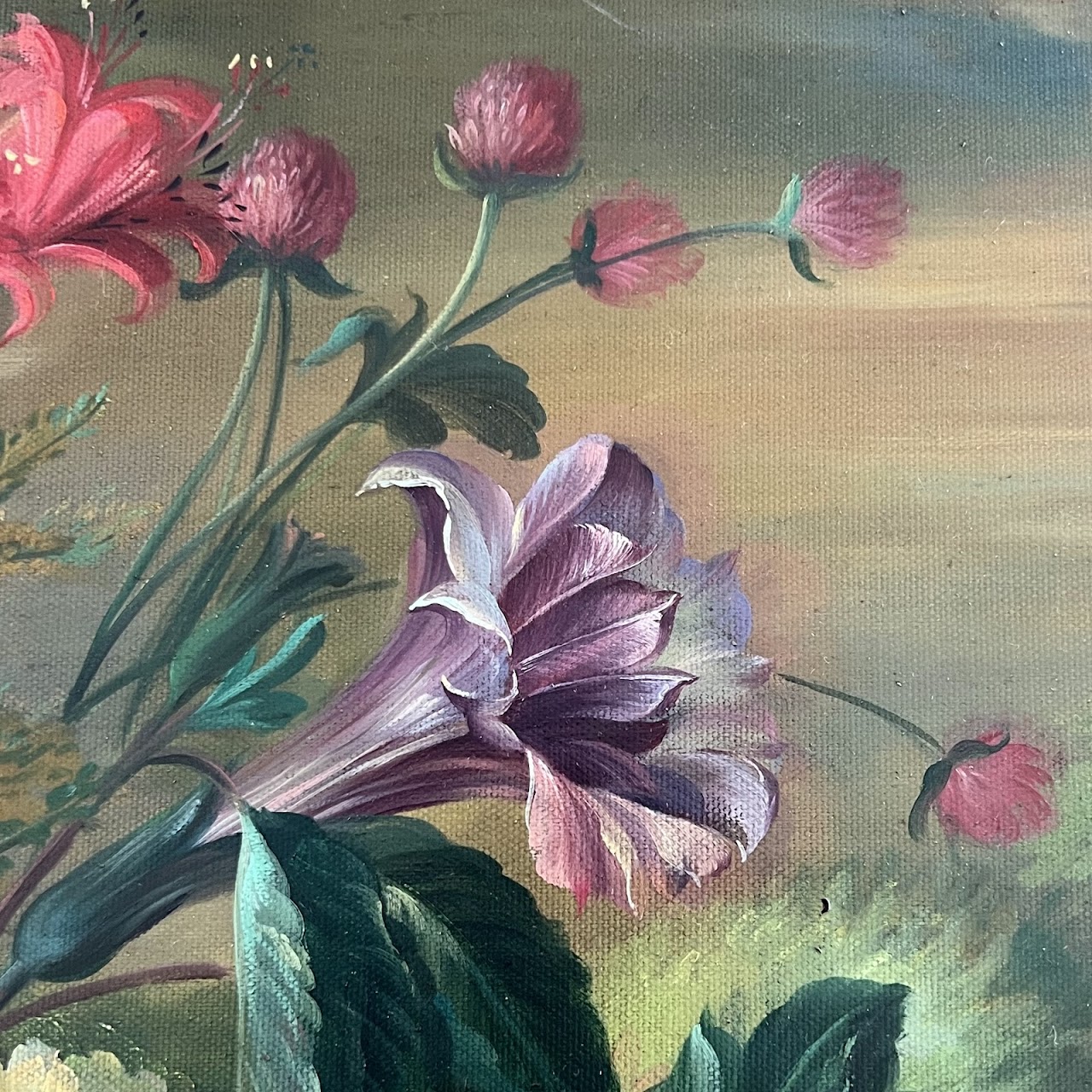 After Jacob van Huysum 'Twelve Months of Flowers: August' Oil Painting