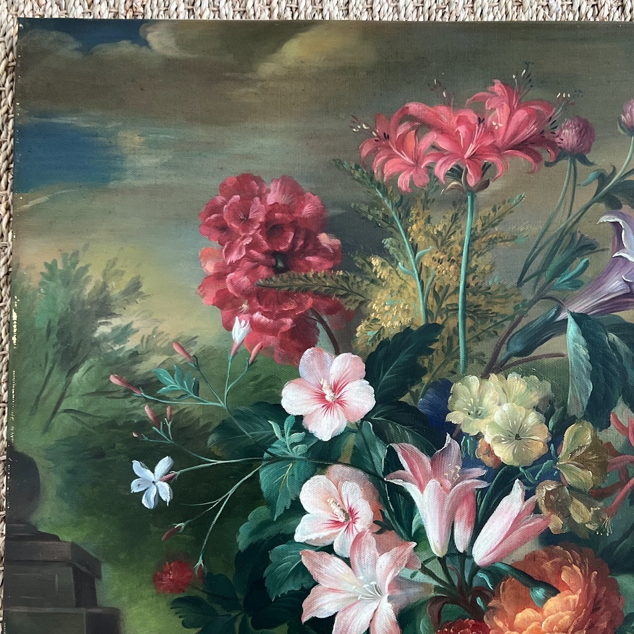 After Jacob van Huysum 'Twelve Months of Flowers: August' Oil Painting