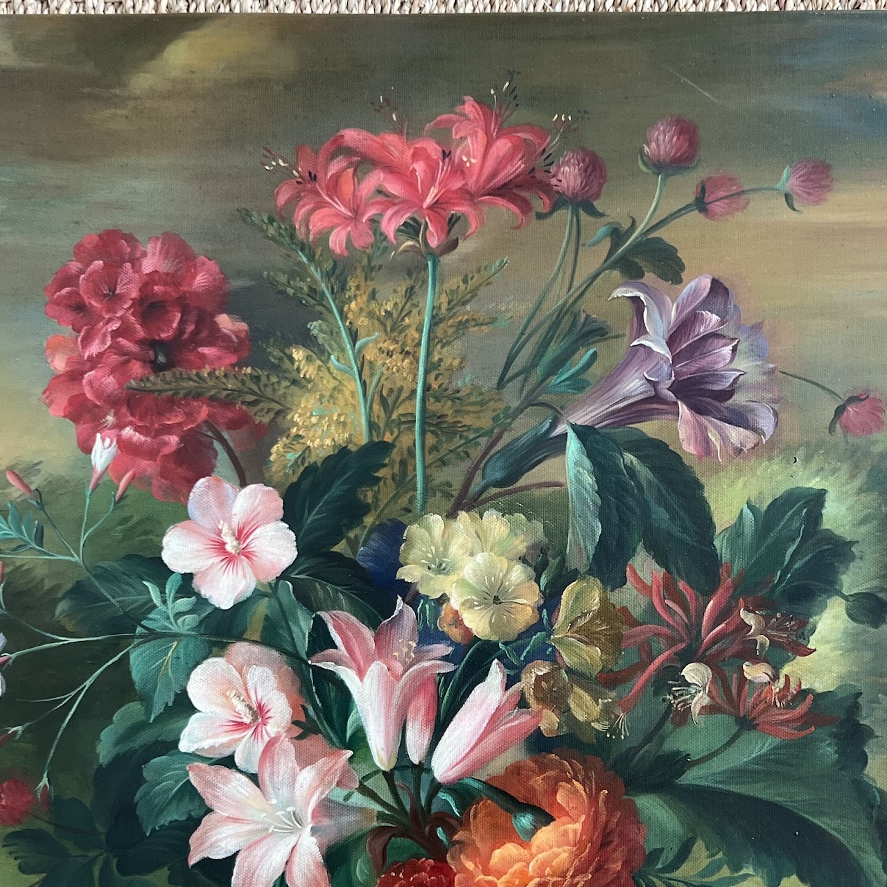 After Jacob van Huysum 'Twelve Months of Flowers: August' Oil Painting