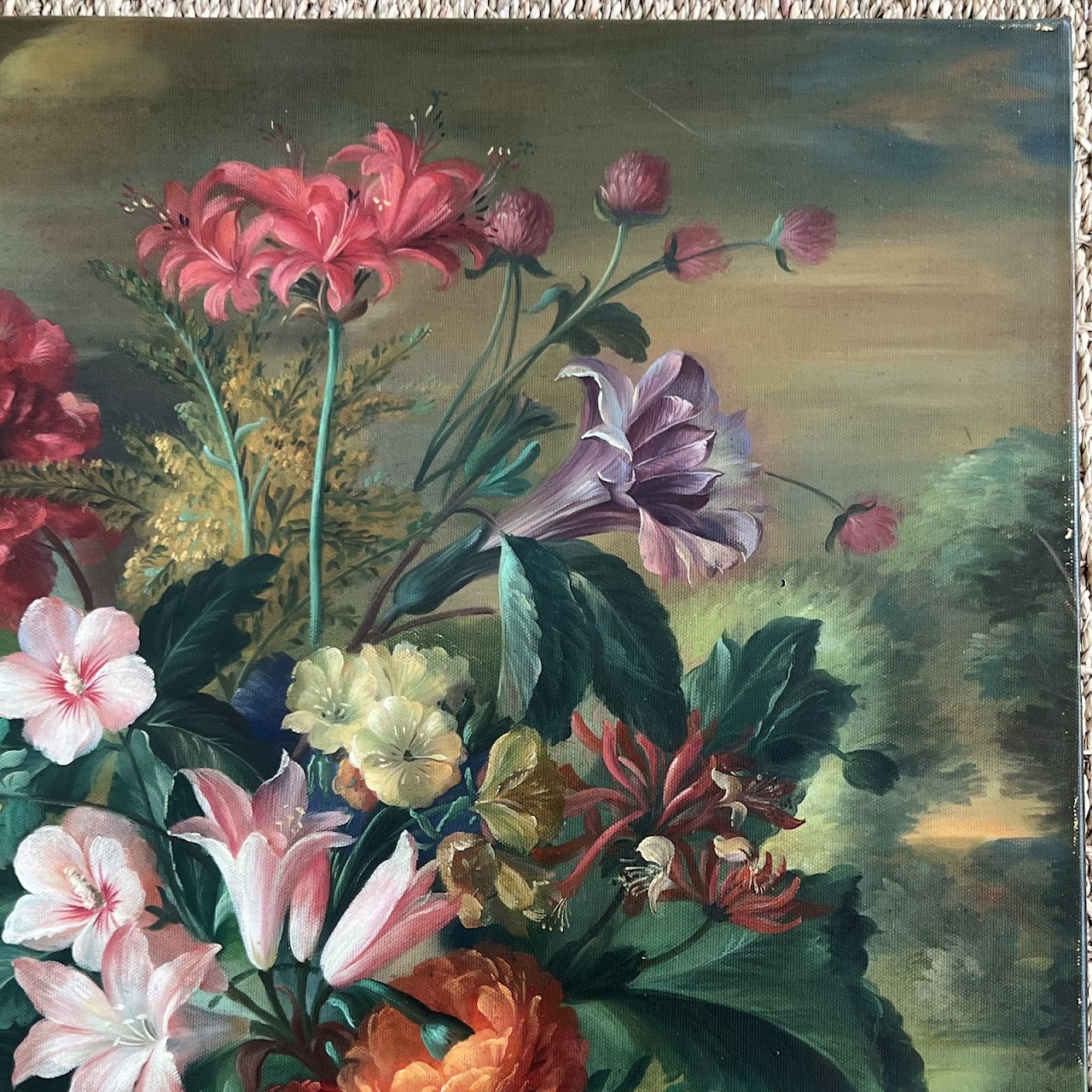 After Jacob van Huysum 'Twelve Months of Flowers: August' Oil Painting