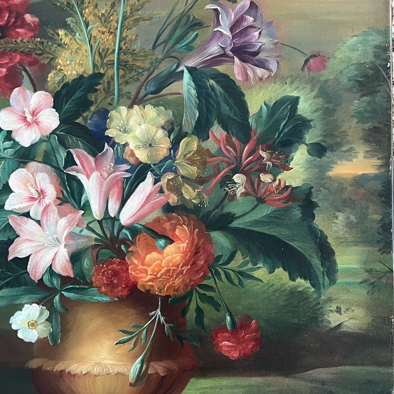 After Jacob van Huysum 'Twelve Months of Flowers: August' Oil Painting