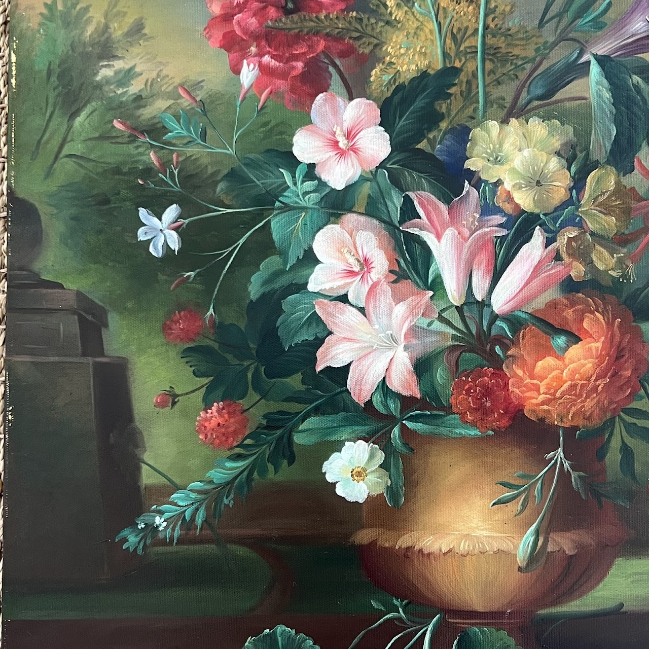 After Jacob van Huysum 'Twelve Months of Flowers: August' Oil Painting