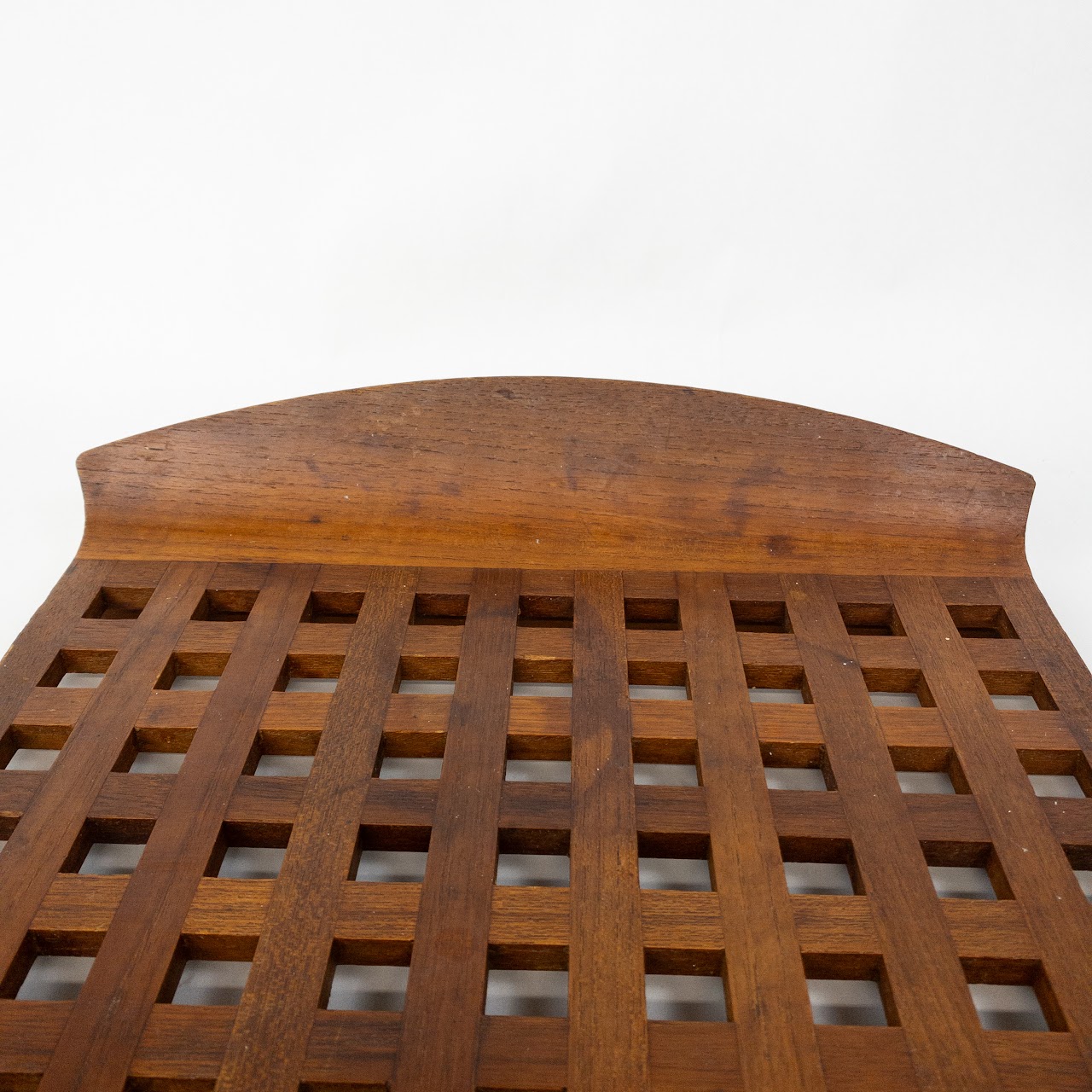 Danish Teak Lattice Serving Tray