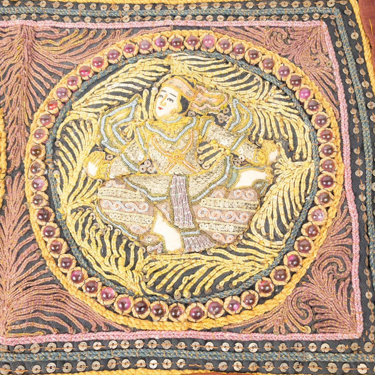 Burmese Vintage Kalaga Tapestry