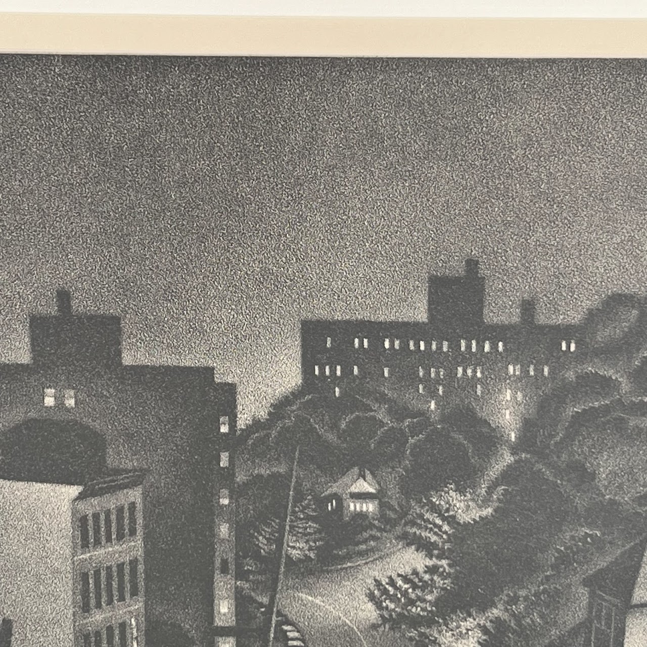 William Joseph Behnken 'Quiet Night' Signed Aquatint Etching