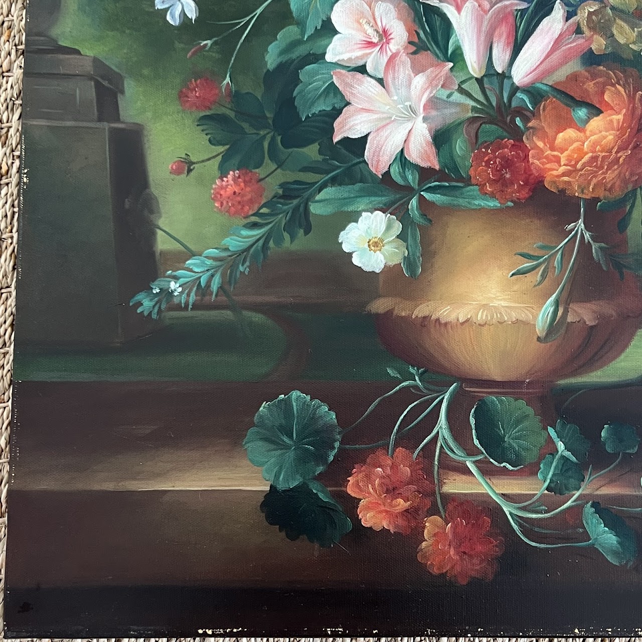 After Jacob van Huysum 'Twelve Months of Flowers: August' Oil Painting