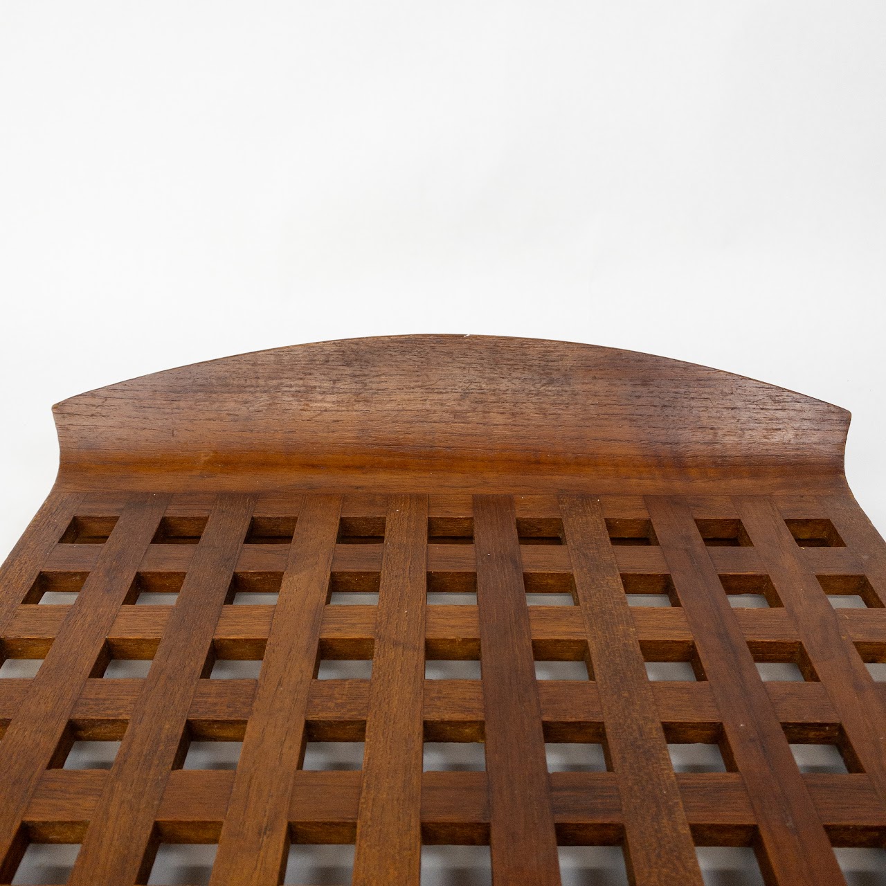 Danish Teak Lattice Serving Tray