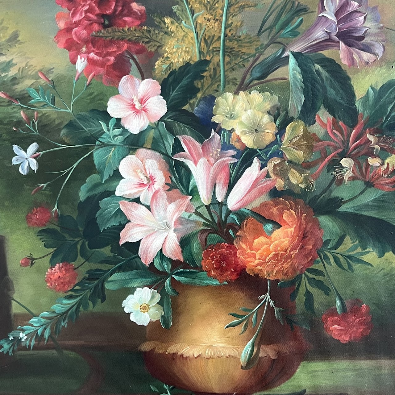 After Jacob van Huysum 'Twelve Months of Flowers: August' Oil Painting