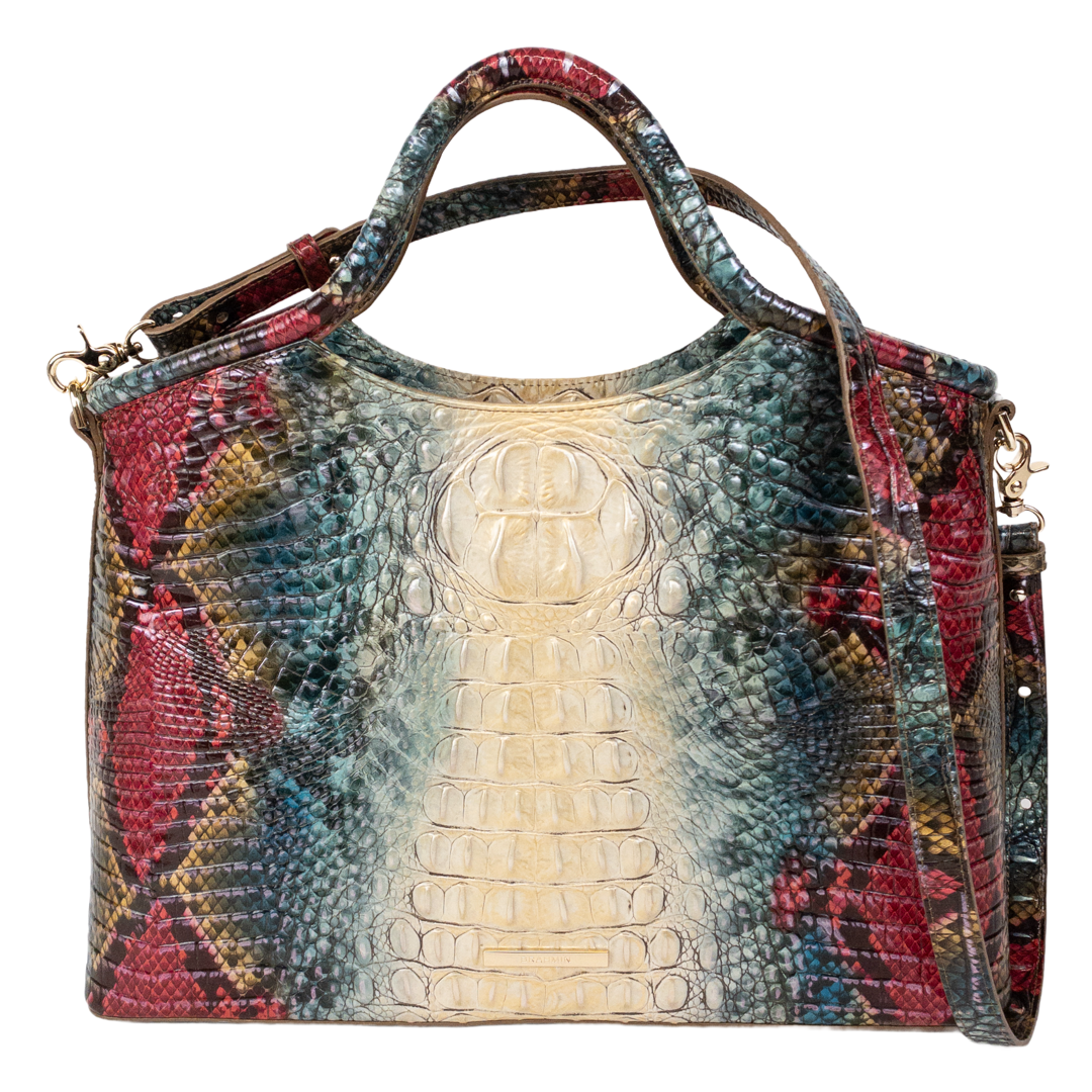 Brahmin Elaine Melbourne Ombre Leather Satchel