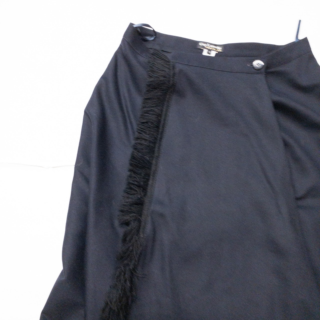 Guy Laroche Boutique Navy Blue Wrap Skirt