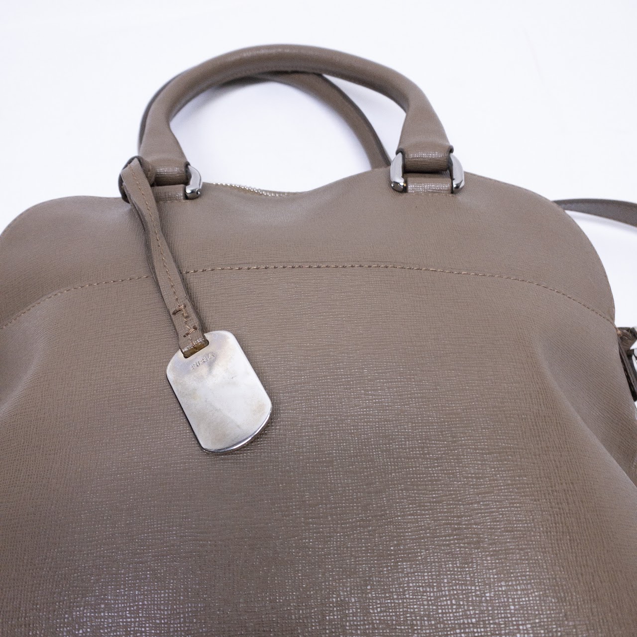 Furla Saffiano Leather Dome Handbag