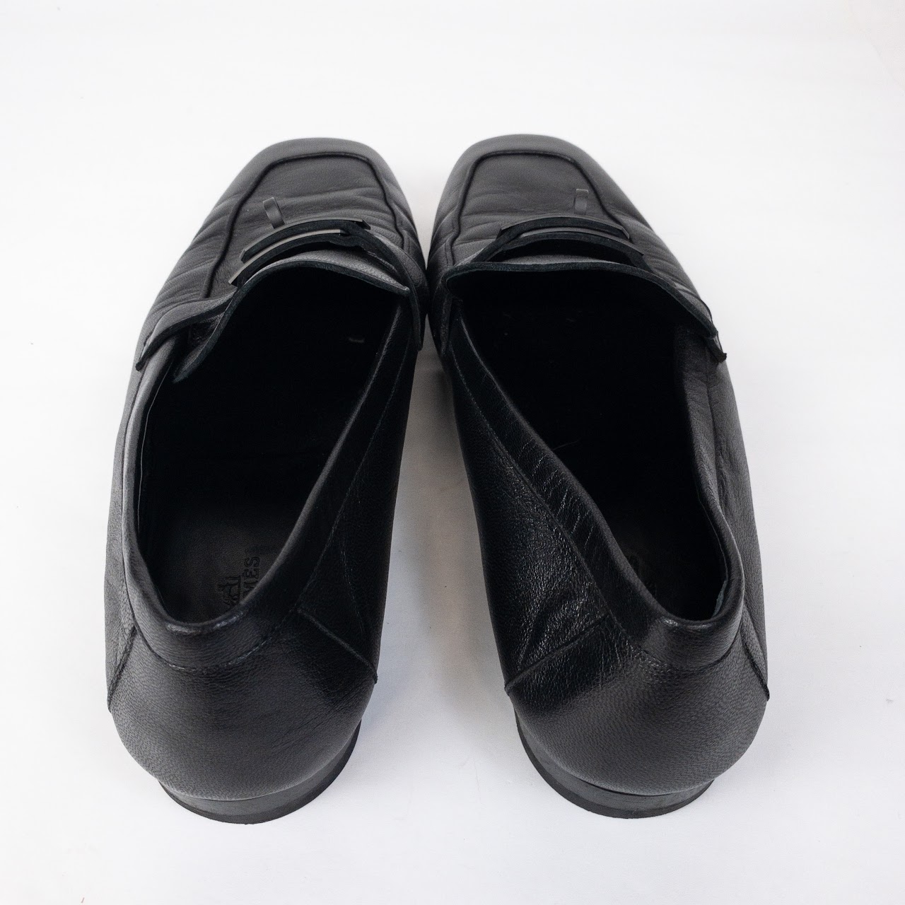 Hermès Turn Lock Leather Loafers