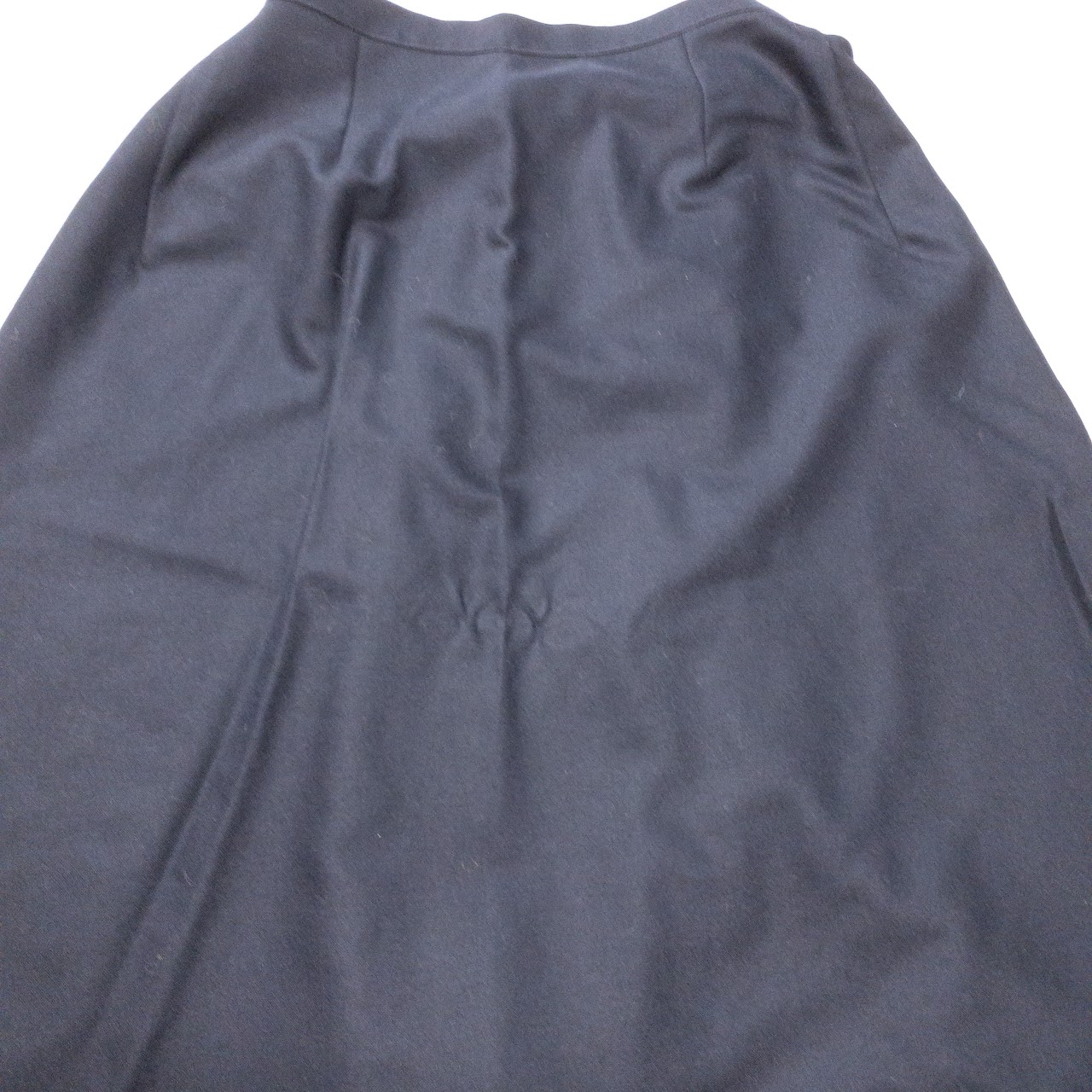 Guy Laroche Boutique Navy Blue Wrap Skirt