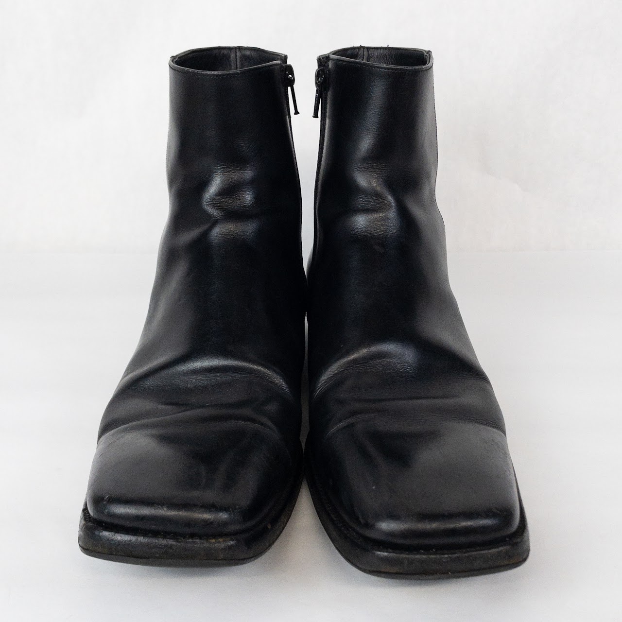 Prada Square Toe Chelsea Boots