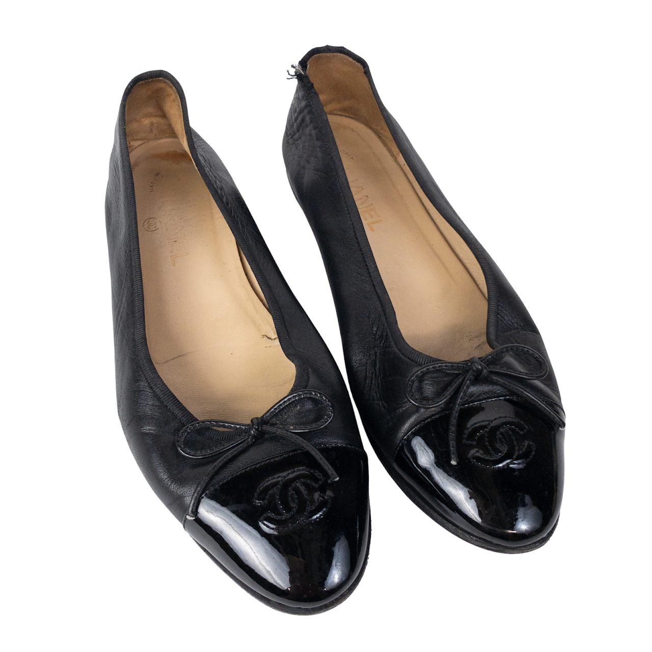 Chanel Cap Toe Ballet Flats