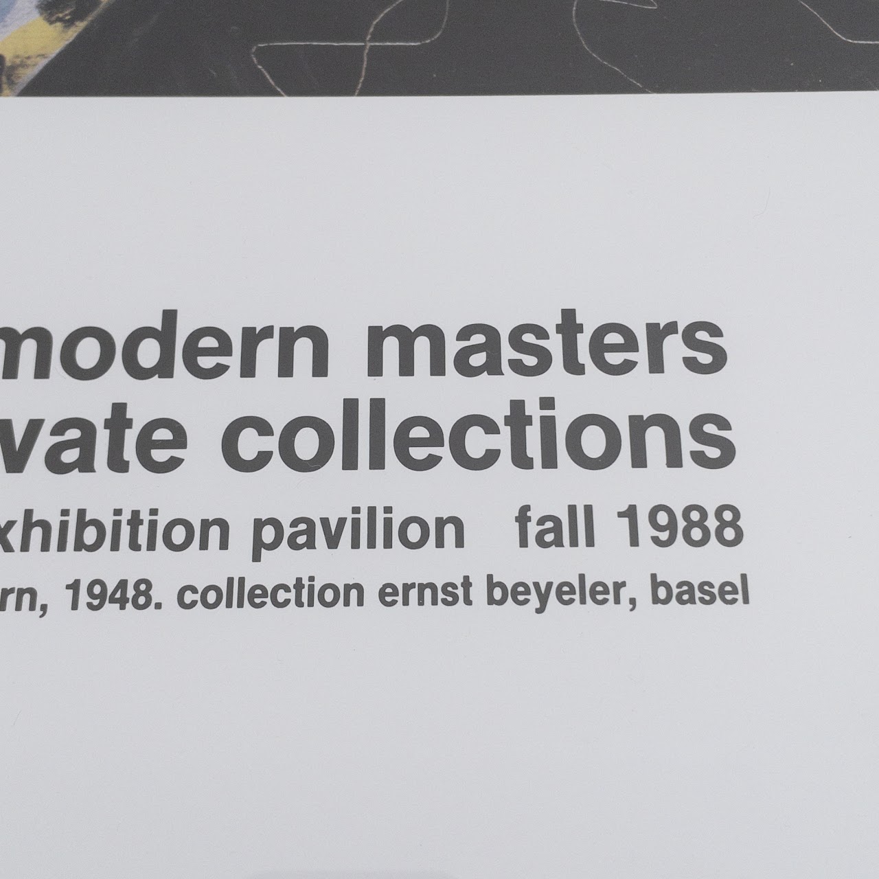 Henri Matisse 'Monet to Matisse: Modern Masters' Exhibition Poster