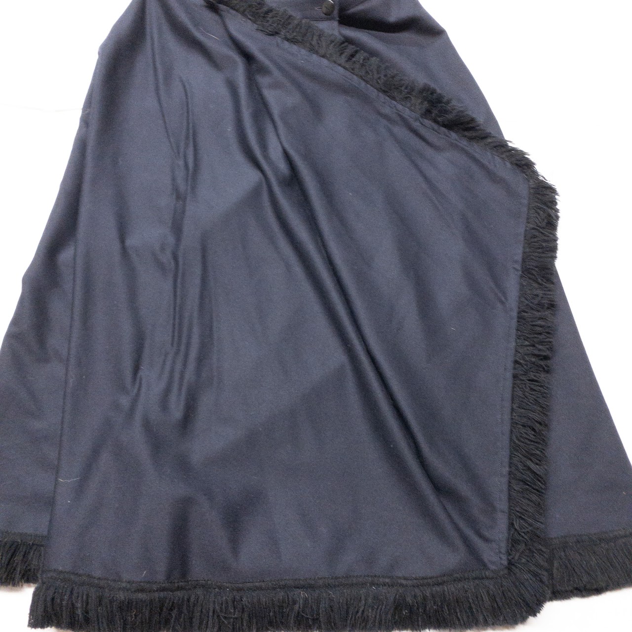 Guy Laroche Boutique Navy Blue Wrap Skirt