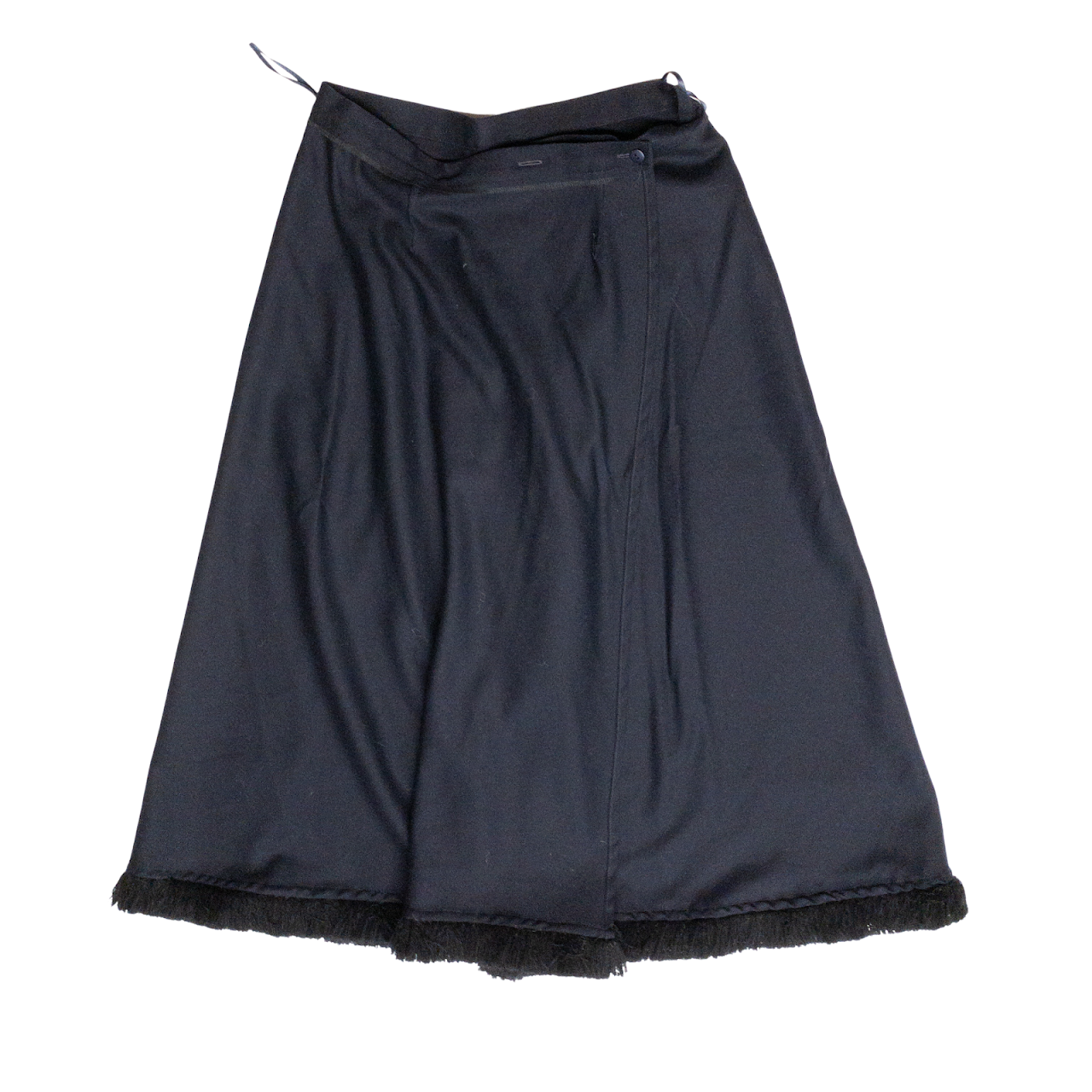 Guy Laroche Boutique Navy Blue Wrap Skirt