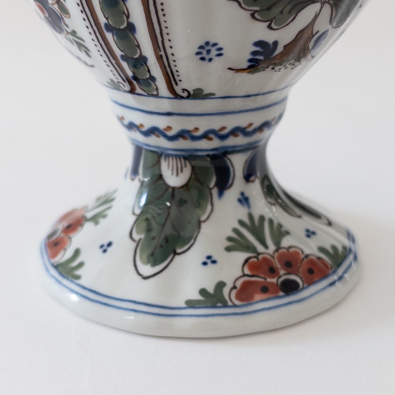 Delft Floral Vase