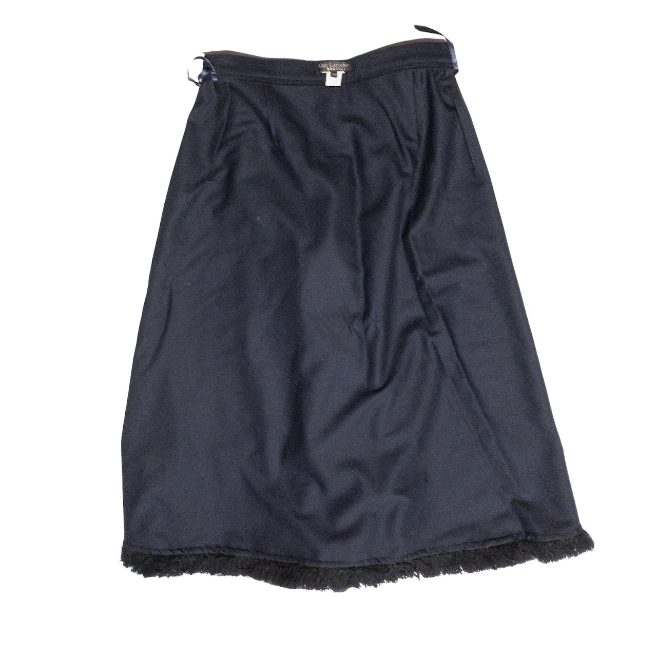 Guy Laroche Boutique Navy Blue Wrap Skirt