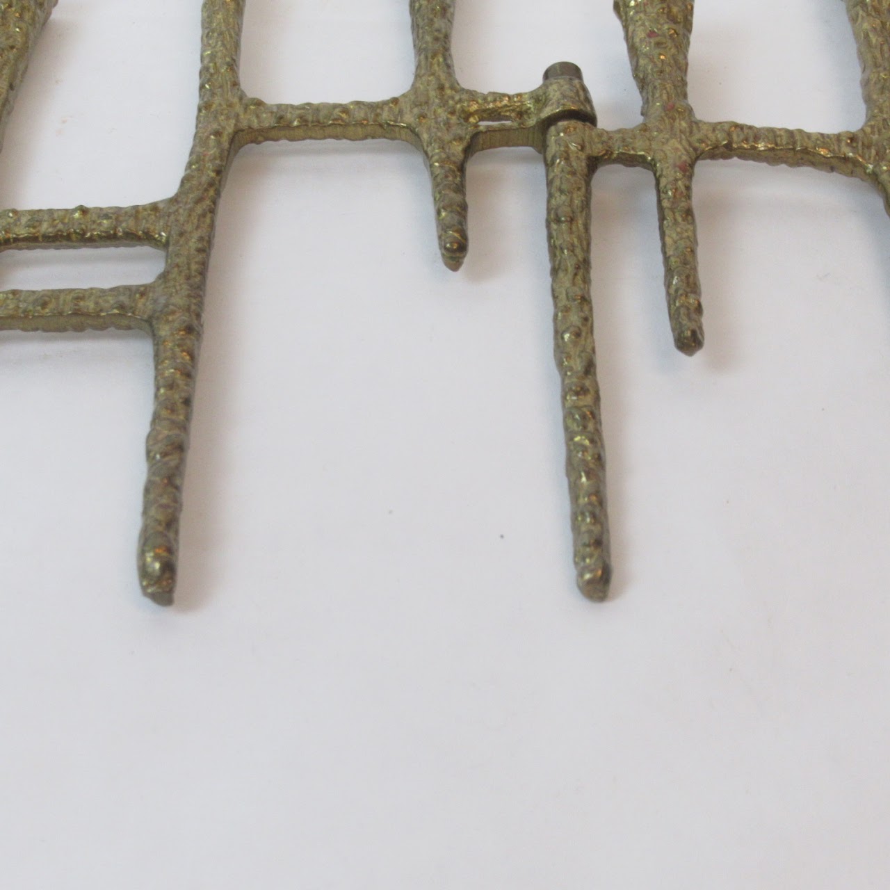 Textured Brass Menorah