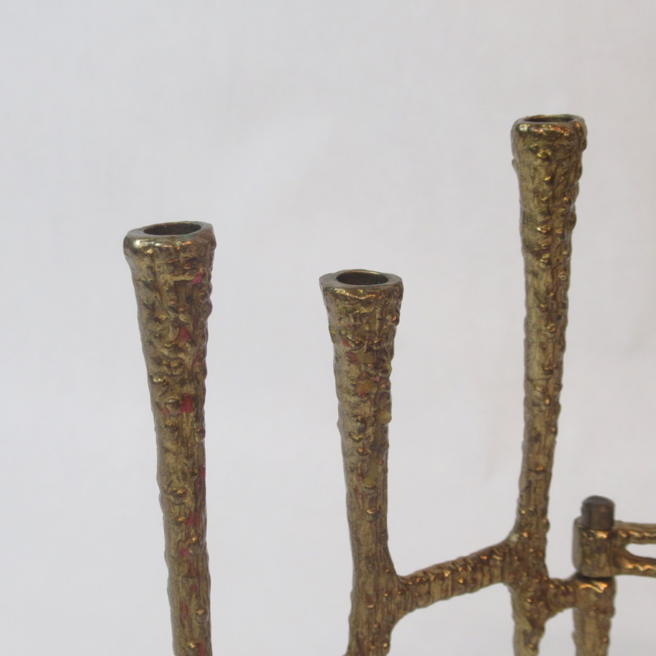 Textured Brass Menorah