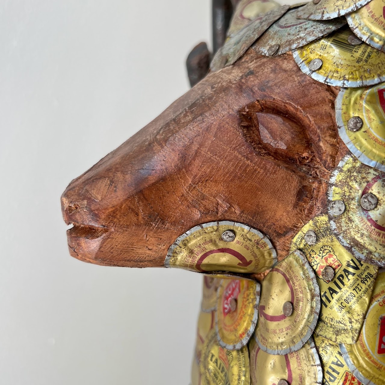 Brazilian Folk Art Sheep Sculpture