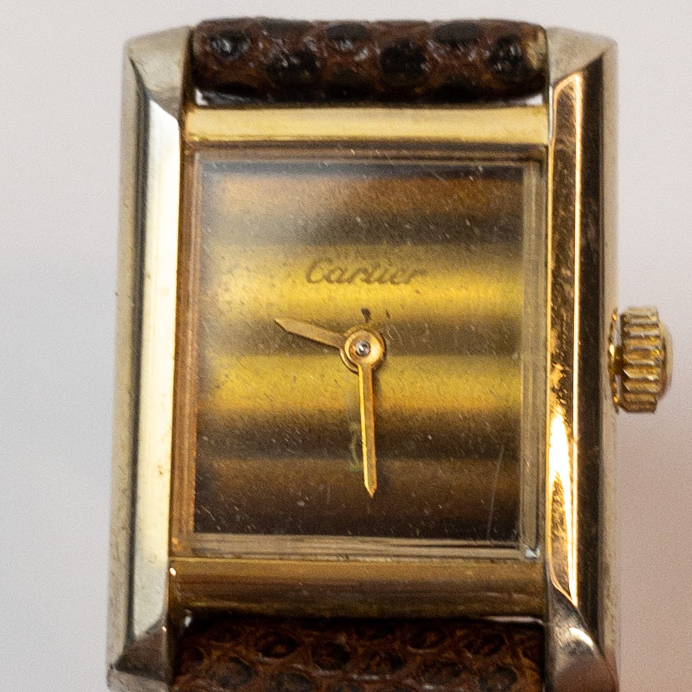 Must de Cartier 18K Gold Plated Vintage Wristwatch