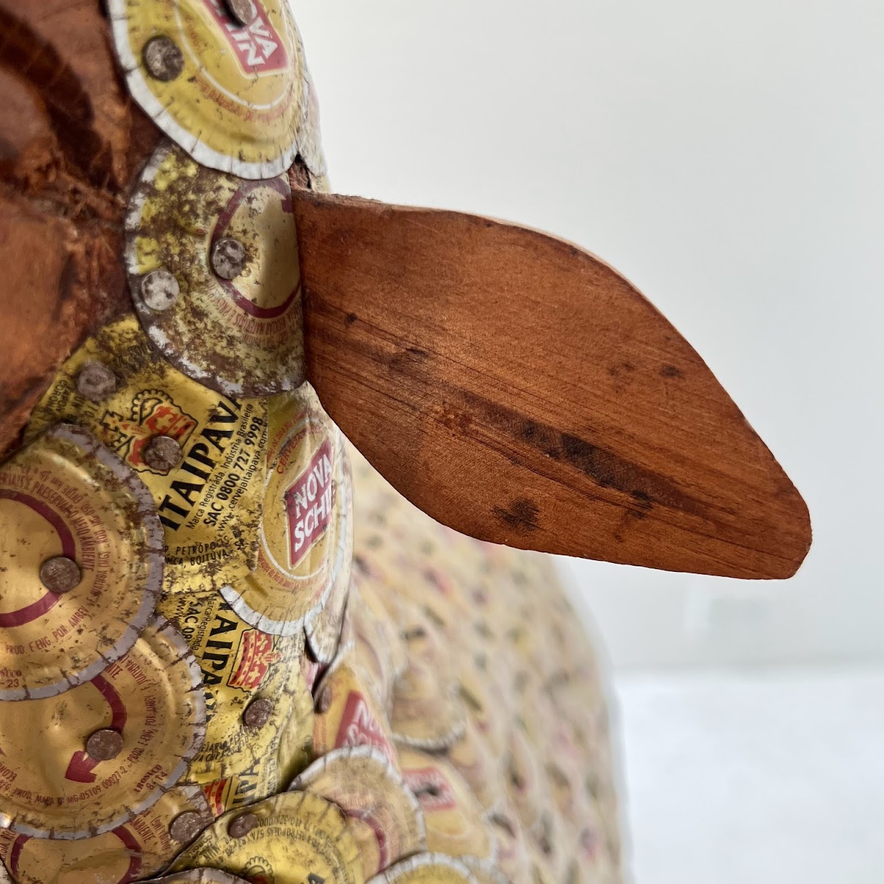 Brazilian Folk Art Sheep Sculpture