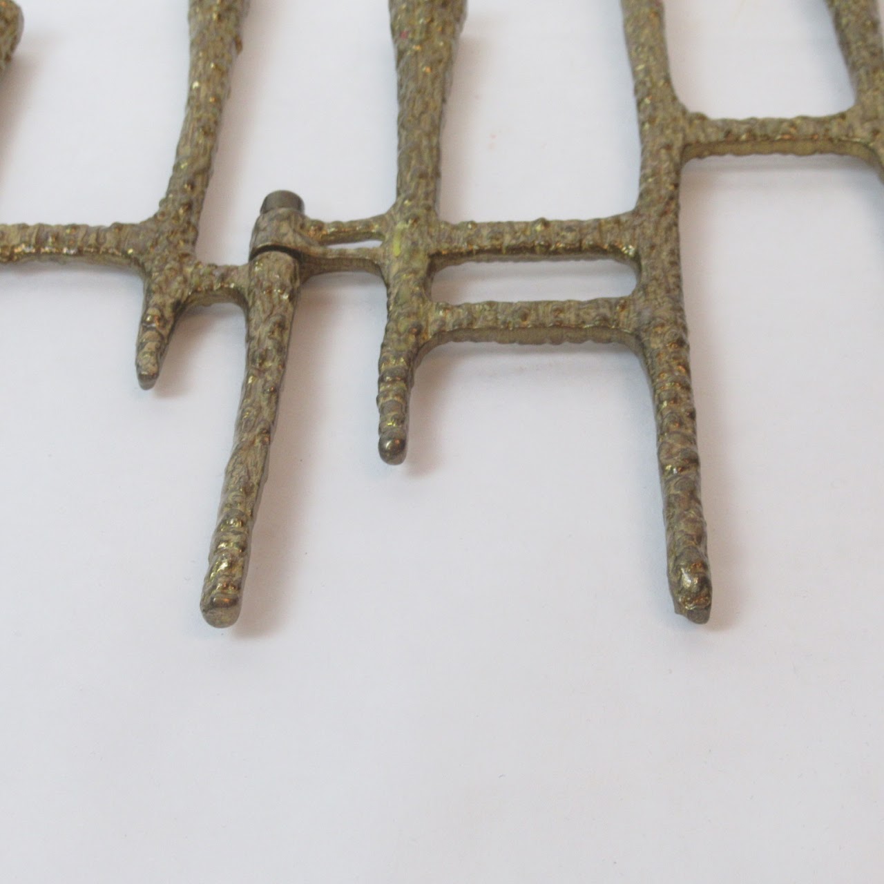 Textured Brass Menorah