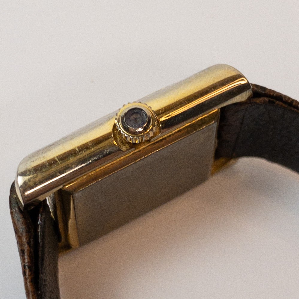 Must de Cartier 18K Gold Plated Vintage Wristwatch